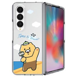 [S2B] KAKAO FRIENDS CHOONSIK Clear Slim Case for Galaxy Z Fold6 – Precise Fit, Transparent PC Material, Microdot Coating, Wireless Charging Compatible - Made in Korea